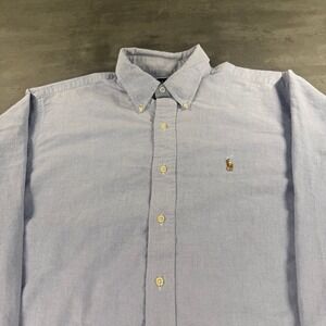 Ralph Lauren Yarmouth Button Down Shirt Mens 16 1/2-34 Long Sleeve Flesh‎ Pony